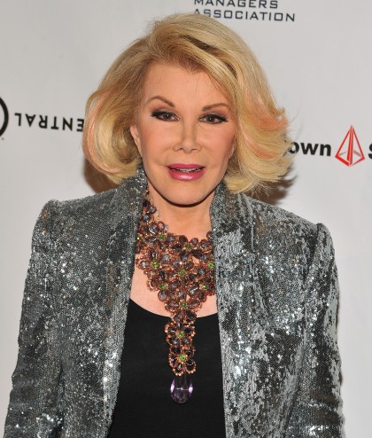 BEVERLY HILLS, CA - SEPTEMBER 19:  TV personality Joan Rivers attends the 12th Annual Heller Awards at The Beverly Hilton Hotel on September 19, 2013 in Beverly Hills, California.  (Photo by Angela Weiss/Getty Images)